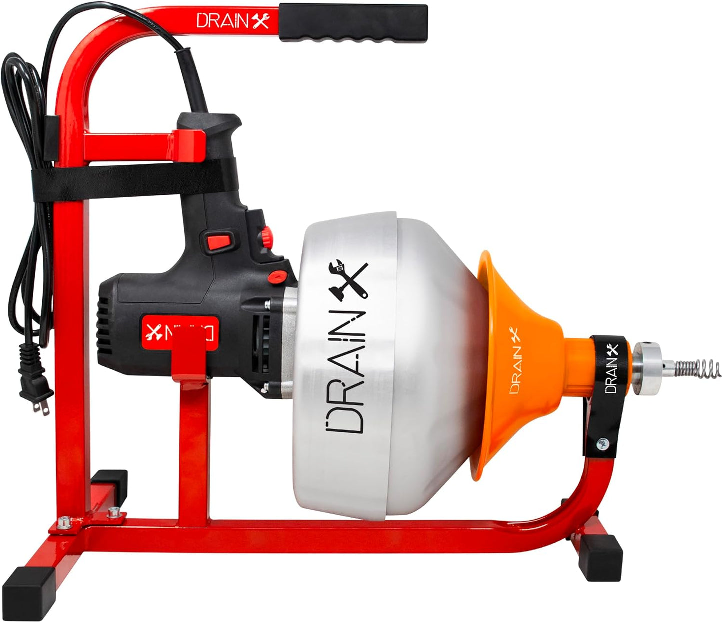 DrainX X25 PowerDrive Electric Drain Cleaning Machine, 1/4" Cable, 25 FT