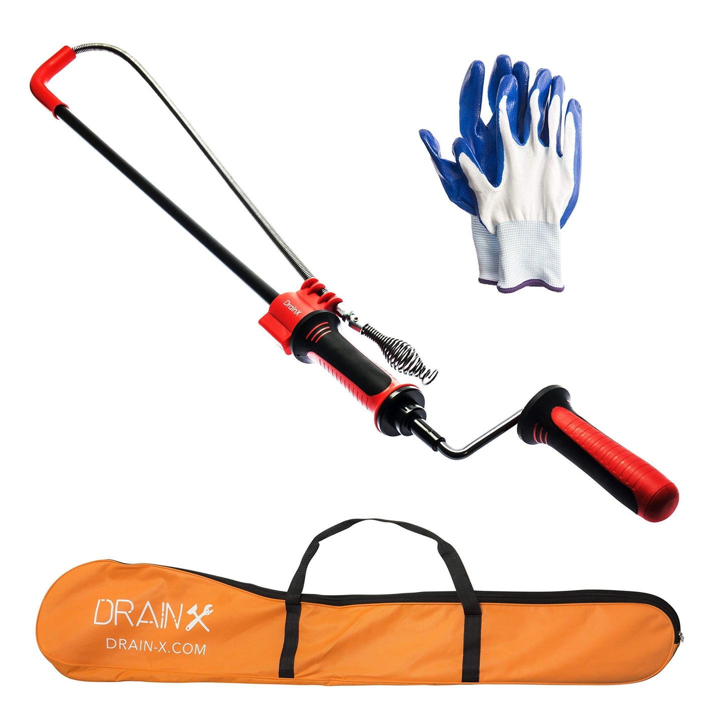3FT Toilet Auger with Swivel Drophead | Use with Drill or Manually