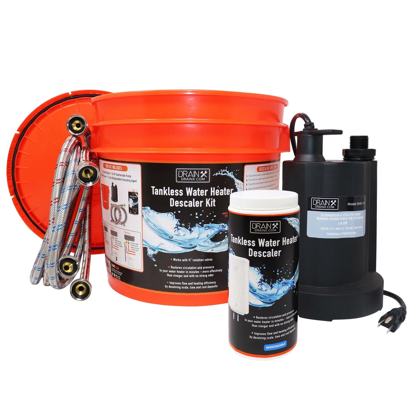 Tankless Water Heater Descaler Kit (Biodegradable)