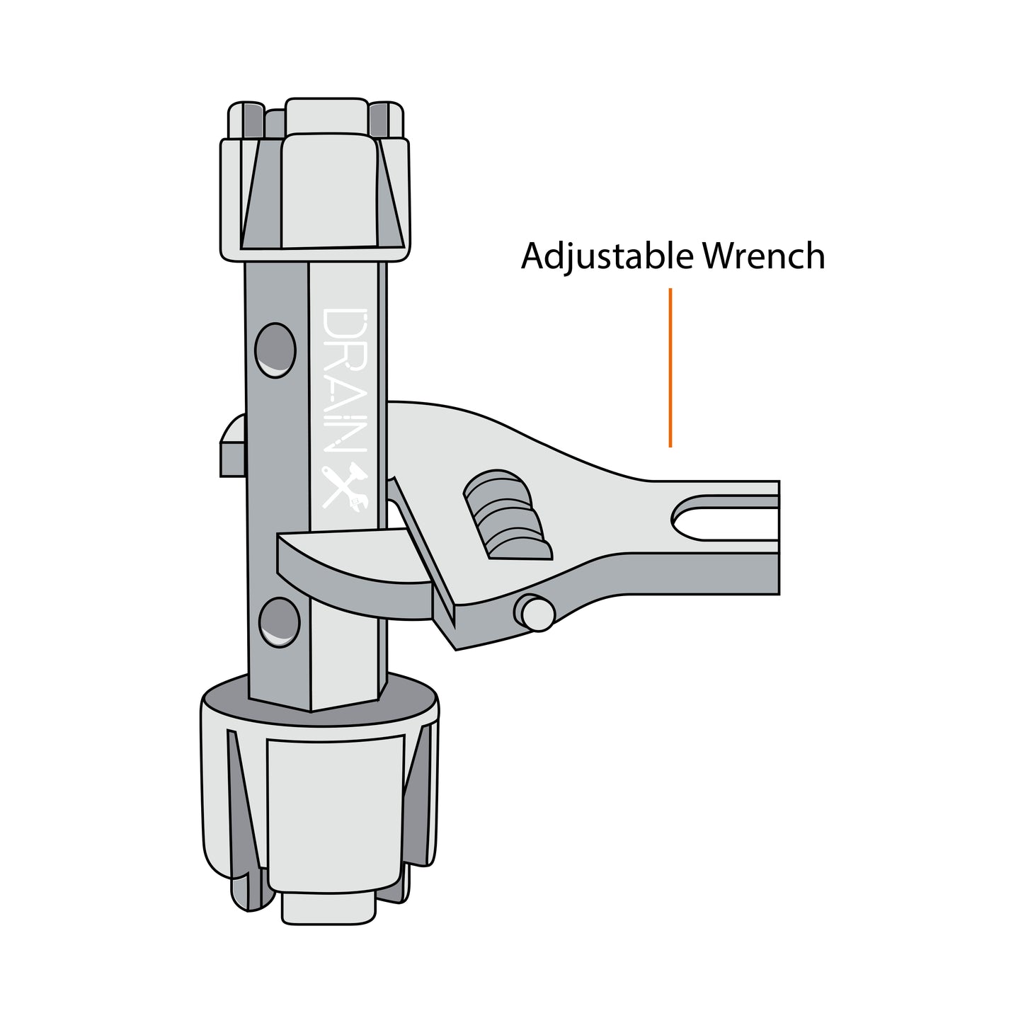 Scratch Resistant Tub Drain Remover Wrench