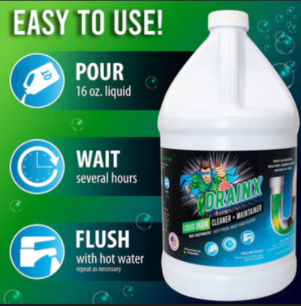 Prevent Future Blockages with Drainx Liquid Drain Openers and Maintainers