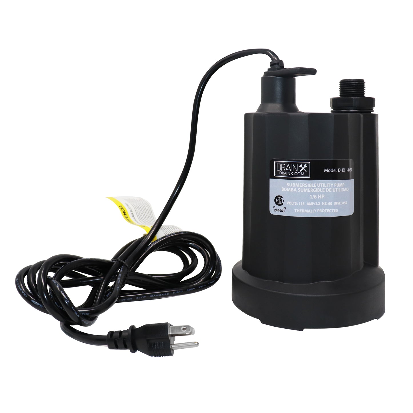 1/6 HP Submersible Corrosion-Resistant Utility Pump